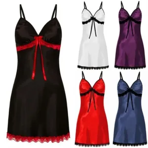 Plus Size Lace Floral Nightgown for Women - Sexy Babydoll Sleepwear