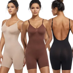 OWEQ Seamless Push-Up Bodysuit - Backless Sculpting Shapewear