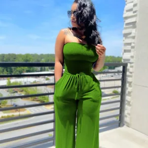 Summer Casual Wide-Leg Jumpsuit